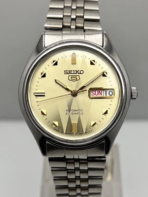 Hermoso Reloj Automático Día/Fecha Hombre SEIKO 5 1999 PLATEADO, 7S26-0070 Foto 1 de 4