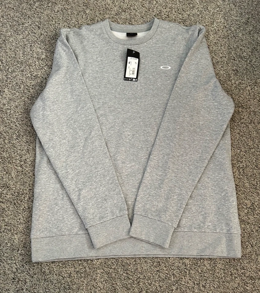 Oakley Sport Gray XL Relax Crew Sweatshirt 2.0. NEW. F0A404846 Pullover. - Image 1 of 4