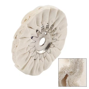 5 Zoll Baumwolle Airway Buffing Polierscheibe 16mm Bohrung für Rotary Tool 16 - Picture 1 of 10