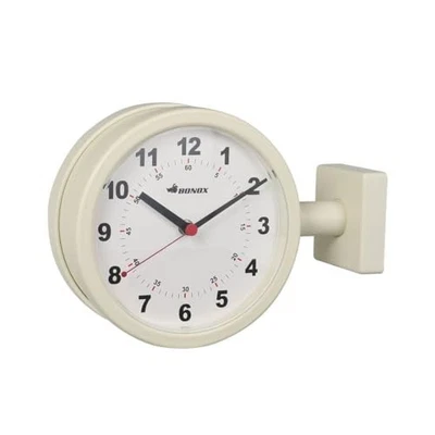 Dulton Reloj de Pared Doble Cara S624-659IV Compacto 170D Marfil Diseño de... - Imagen 1 de 4