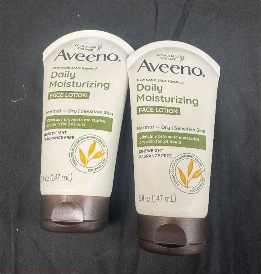 批量 2 件 Aveeno 日常保湿益生元燕麦面霜不含香料 -5 盎司 — 第 1/1 张图片