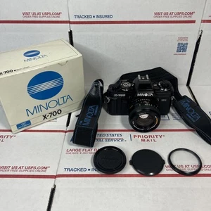 Nr MINT - Minolta X-700 SLR 35mm Film Camera + Rokkor-X MD 50mm 1.4 - SAME DAY - Picture 1 of 13