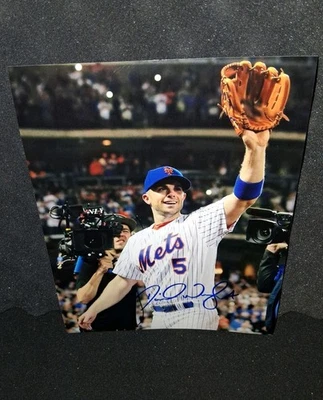 大卫·赖特签名亲笔签名 8 x 10 照片纽约大都会队长棒球全明星 — 第 1/2 张图片