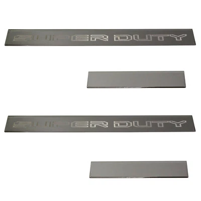 Nuevo juego de placas de rasguño de puerta de acero inoxidable doble cabina Ford Super Duty 2015-2020 fabricante original  Foto 1 de 4