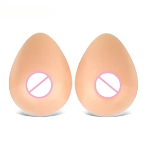 Silicone Breast Forms Teardrop-shaped for Transgender Prosthesis 400-1600g/Pair - Picture 1 of 20