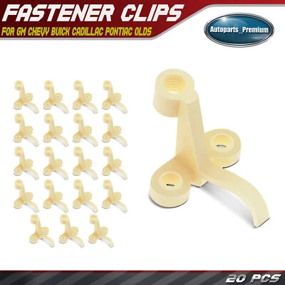 Conjunto de tornillos y tuercas de ajuste de faros de 20 piezas clips de retención para GM Chevy Olds Foto 1 de 4