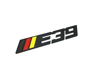 E39 Metal Badge for Trunk ( Black ) , German Color - Picture 1 of 1