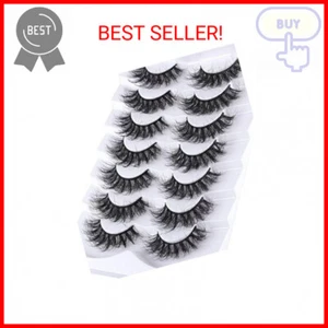 False Eyelashes Cat Eye Faux Mink Lashes Natural Look Fluffy Wispy Lashes That L - Picture 1 of 2