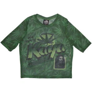 Bob Marley Ladies Crop Top: Kaya (Mesh) (XX-Small) - Picture 1 of 1