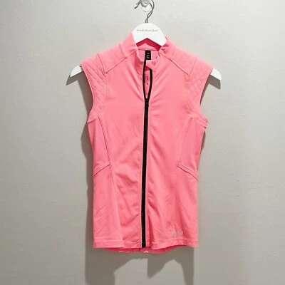 Chaleco LORNA JANE PREMIUM Mujer Naranja Malla Acolchado Detalles Cremallera Completa Talla XS Foto 1 de 4