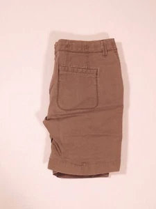 OLD NAVY PERFECT BERMUDAS Women's Weathered Brown Cotton Stretch Low Rise Sho... - Picture 1 of 4
