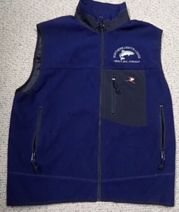 REDINGTON FLEECE FISHING VEST "NORTHERN LIGHTS LODGE" BC Men's Size XL - Picture 1 of 11
