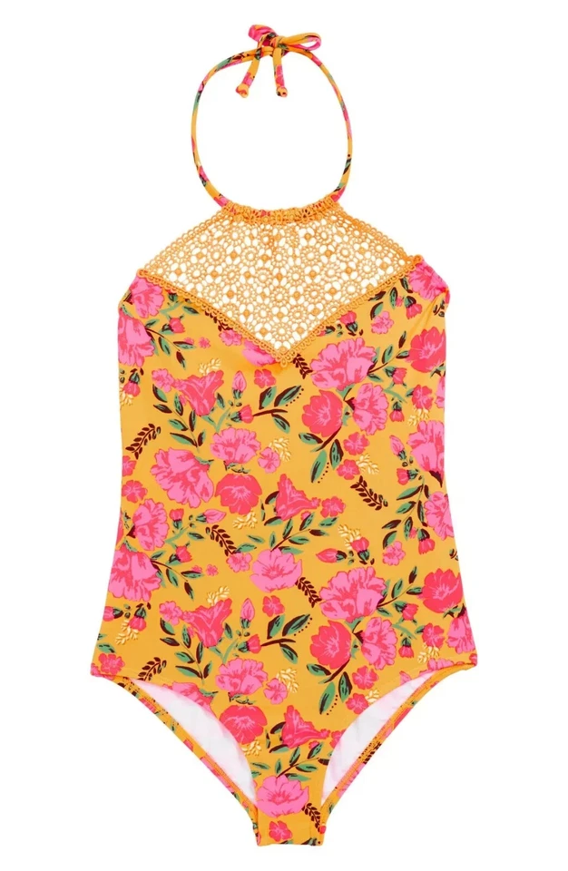 Billabong Multicolor 'Sun Dream' One-Piece Swimsuit, Size 14 Kids L23551 - Imagem 1 de 1