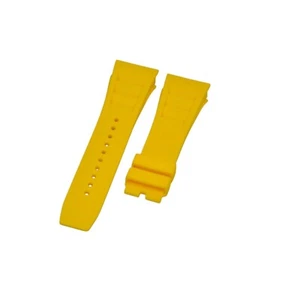 27mm Yellow Rubber Watch Strap For Richard Mille RM011,RM030,RM010,RM055,RM53 - Picture 1 of 6