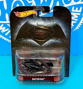 Hot Wheels BATMAN VS. SUPERMAN Batwing BVS 2016 Retro Entertainment Mattel DC - Picture 1 of 8
