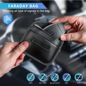 #X Mini Car Key Signal Blocker Case RFID Bag Signals Blocking Pouch for Keys - Bild 1 von 12