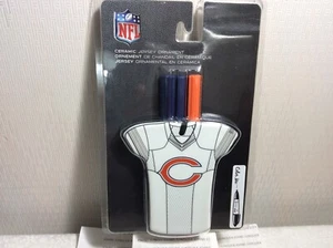 CHICAGO BEARS CERAMIC JERSEY ORNAMENT New in Plastic Casing Color Me w/markers - Picture 1 of 3