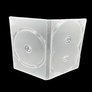 Standard Clear 3 Disc Holds DVD CD Case Movie Box Storage Holder Cover 13mm - Picture 1 of 6