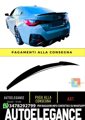 💕 Spoiler Posteriore M4 Style Nero Lucido BMW Serie 4 G26 Gran Coupé 💕 - Imagen 1 de 4