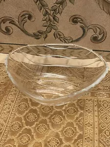 Nachtmann Kristall MCM SCHALE Germany Oval Schale Ocean Waves Selten Unikat - Bild 1 von 7