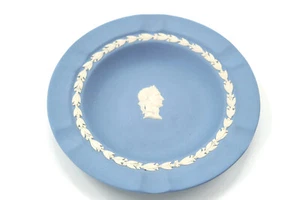 Wedgwood Pale Blue Jasperware Executive Ashtray, With Box - Picture 1 of 9