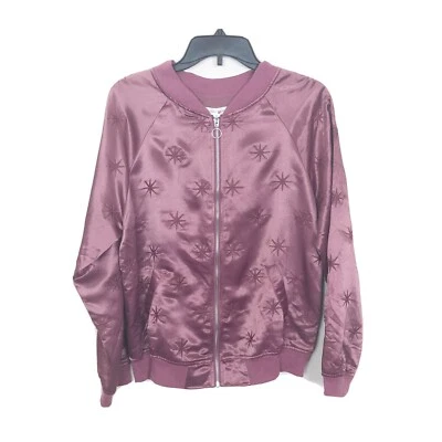 Chaqueta bomber Honey Punch para mujer mediana satinada estrellas nueva con etiquetas Foto 1 de 3