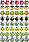 48 x 3 CM ANGRY BIRDS #1 EDIBLE WAFER PAPER CUPCAKE/FAIRY CAKE TOPPERS