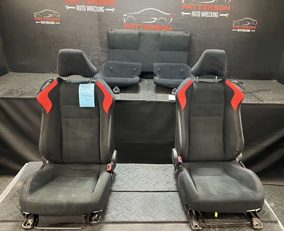 13-16 SCION FRS DELANTERO MANUAL Y TRASERO NEGRO/ROJO MOLDURA ASIENTOS TELA/GAMUZA M20 Foto 1 de 4