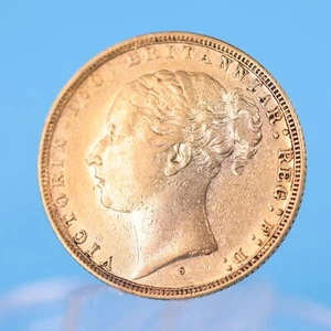 Großbritannien 1 Sovereign 1880 S Victoria Wappen 7,9 Gramm 917 Gold Vz- - Bild 1 von 2