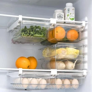 Caja de almacenamiento de huevos estilo cajón - Soporte de huevos de plástico para refrigerador y mantenimiento fresco - Imagen 1 de 26