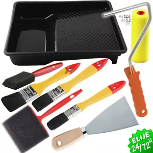 SET PINTOR ESPONJA BROCHAS RODILLO ESPATULA BANDEJA PINTURA BRICOLAJE DY RODAPIN - Bild 1 von 17