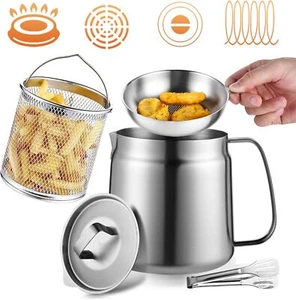 Large Capacity Bacon Grease Saver with Strainer, Kitchen Cooking Oil Container - Picture 1 of 7