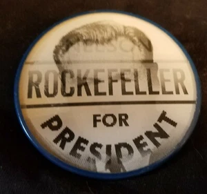 1960 NELSON ROCEKFELLER Pin Pinback VARI-VUE Presidential Campaign GOP Candidate - Picture 1 of 4
