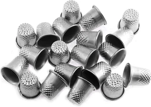 20Pcs Sewing Thimbles Quilting Thimbles Finger Protector Tool Metal DIY Handmade - Picture 1 of 5