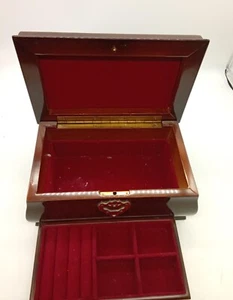 portagioie vintage in mogano - Foto 1 di 5