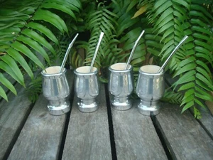 Mate - Holz-Aluminium Tasse + Strohhalm - Mate - Madera Sauce Argentine Mate  - Bild 1 von 5