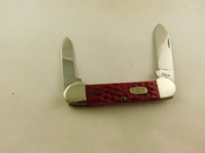 Vintage 1996 Case Red Bone Canoe Knife  2 Blade NMNB 62131SS - Image 1 of 3