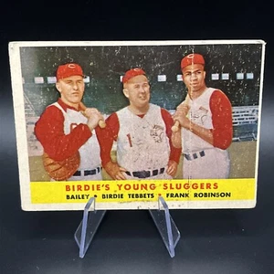 1958 TOPPS #386 “BIRDIE’S YOUNG SLUGGERS” W/ROBINSON - Poor Quality - Picture 1 of 2