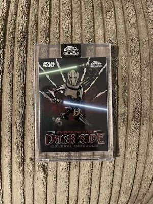 2024 Topps Chrome preto Star Wars General Grievous Embrace The Dark Side - Imagem 1 de 2