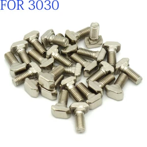 TOPINSTOCK M6 x 12mm/16-30mm Drop in T Screw for Metric 3030 Aluminum Extrusions - Picture 1 of 4