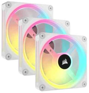 CORSAIR iCUE LINK QX120 RGB 120mm Gehäuselüfter - Weiß (3er Pack) - Bild 1 von 4