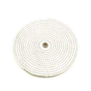 8” Spiral Sewn Sisal Buffing Wheel Aggressive Cut Scratch Remover - 3/4" Arbor - Picture 1 of 2