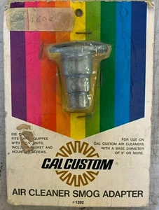 Vintage NOS Cal Custom 2.5" Air Cleaner (Smog) Adapter #1202 Made in USA - Picture 1 of 6