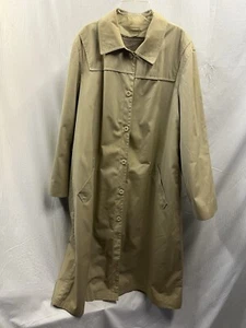 London Fog Lined Trench Coat Sz Reg 20 - Foto 1 di 10