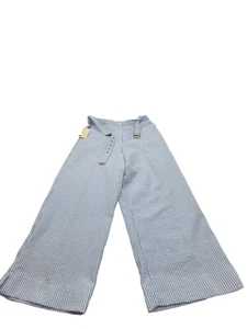 Alfred Dunner Pants Womens Size 14 Blue Striped endless summer Capri - Picture 1 of 8