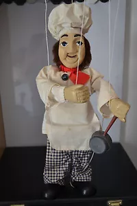 Antigua Marioneta de madera- Cocinero - Foto 1 di 9