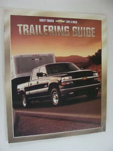 Chevrolet 2001 guía de remolque concesionarios folleto publicitario camionetas Chevy nuevo de stock - Imagen 1 de 2