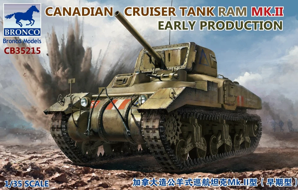 BRONCO CB35215 1/35 Canadian Cruiser Tank RAM MK.II Early Production - Image 1 of 1