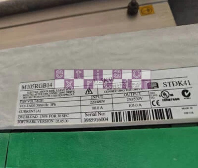 One Used EMERSON CT M105RGB14 37.5KW Inverter — 第 1/2 张图片