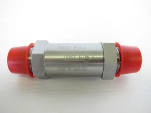 New Parker In Line Check Hydraulic Valve 458-10SS2-1 5000 PSI 45810SS21 - Picture 1 of 3